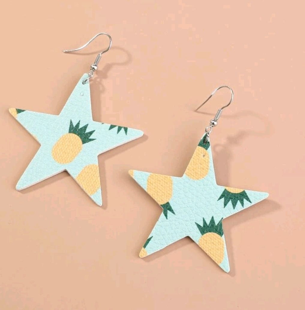 The Pineapple Kissed The Star Earrings - The Bling Barn