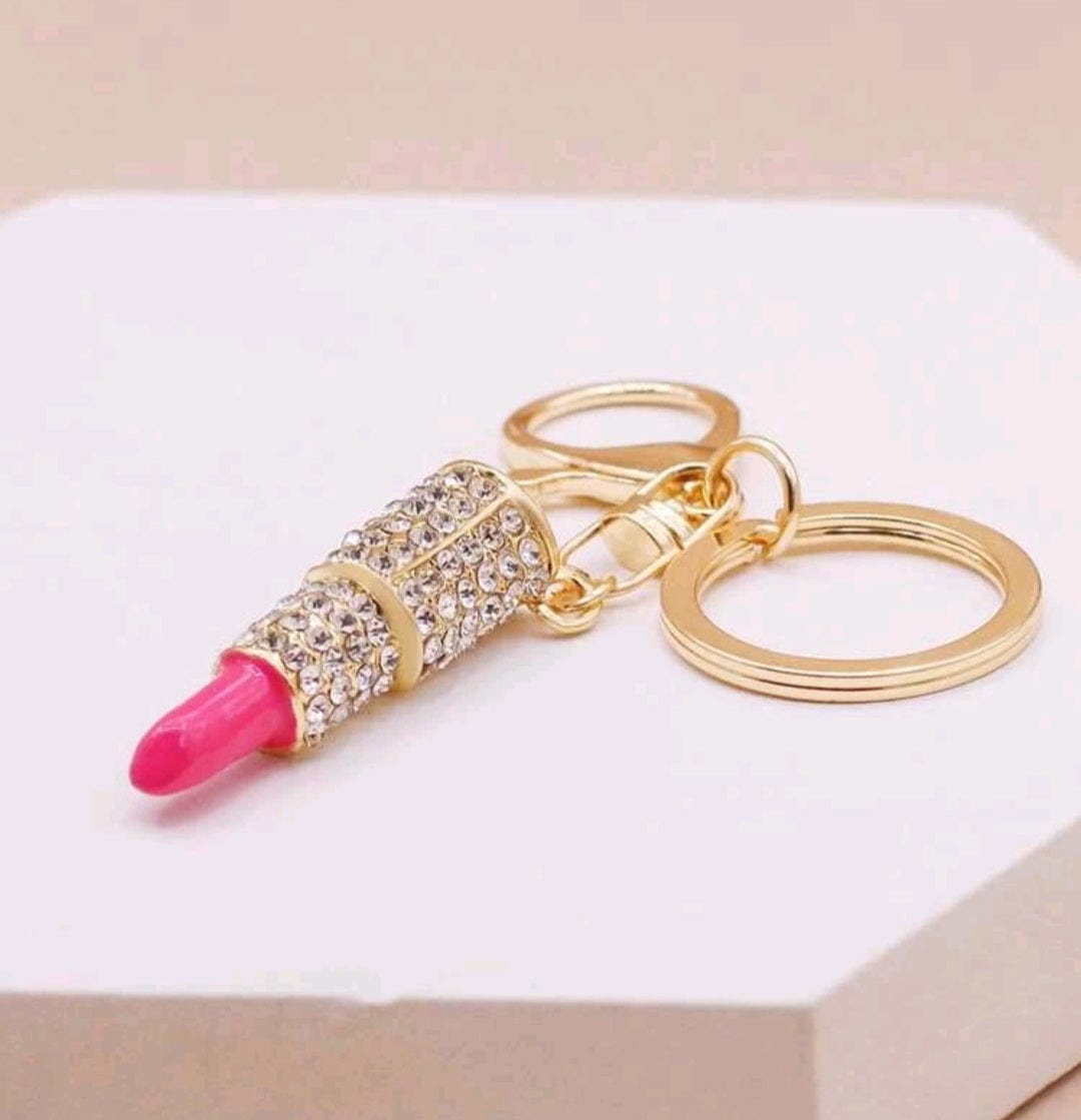 Get Ready To Glow Lipstick Keychain - The Bling Barn