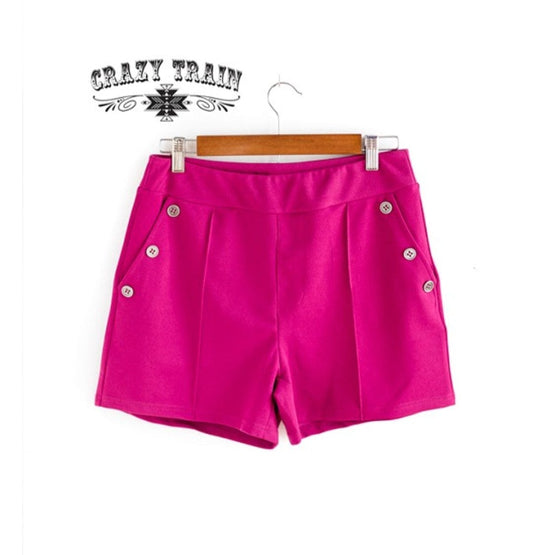 Crazy Train Perfect Pair- Raspberry Shorts