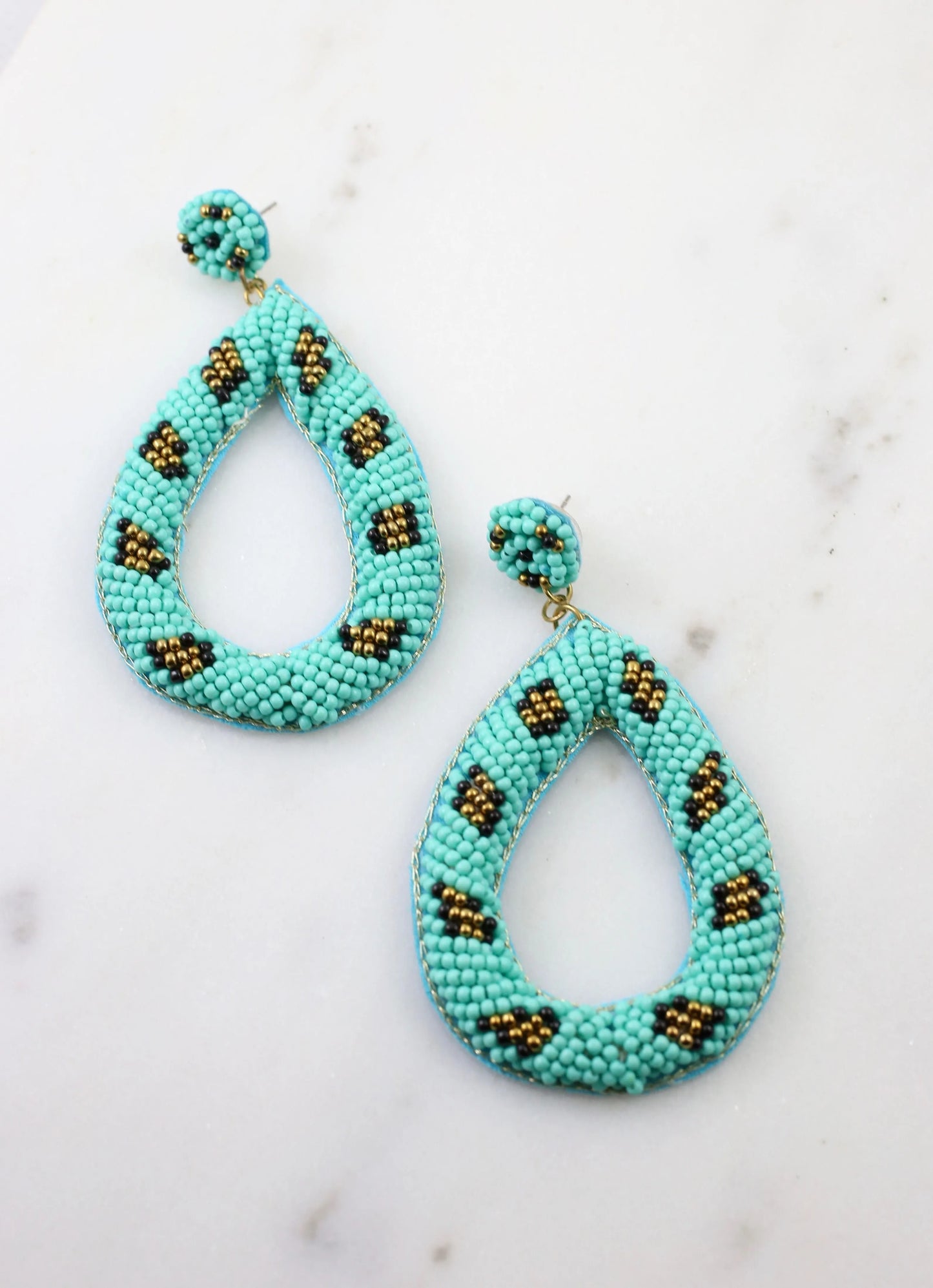 Kai Open Beaded Earring TURQUOISE