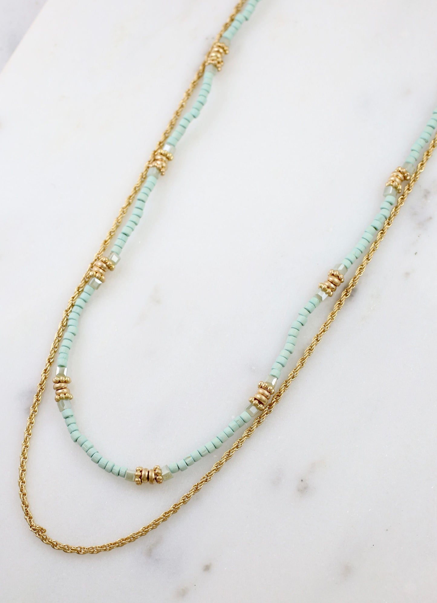 Elmer Layered Necklace MINT