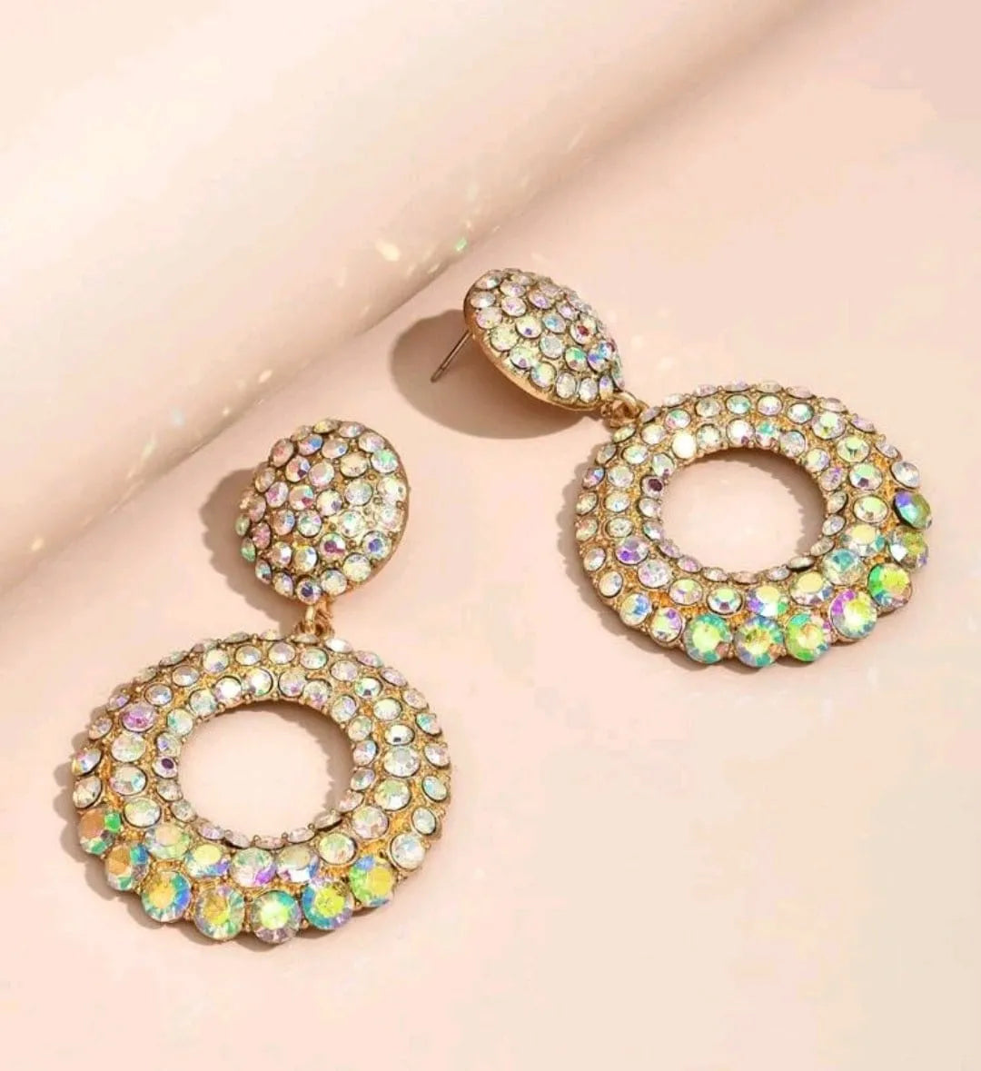 Belle of the Glam Ball Circular Earrings - The Bling Barn