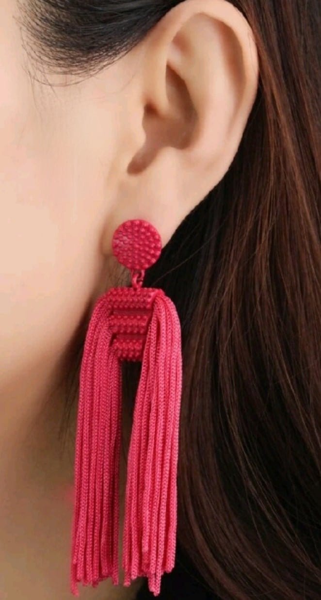 I Dance My Own Way Fringe Tassel Earrings - The Bling Barn