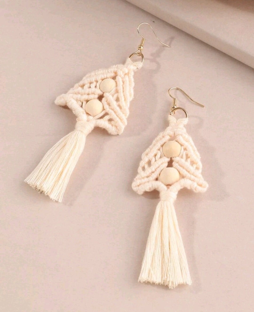 Lightweight Macrame Tassel Earrings - The Bling Barn