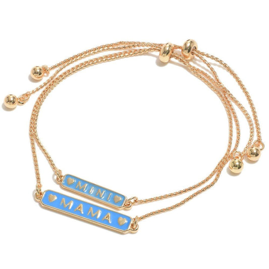 Mama & Mini Matching Adjustable Bracelets - The Bling Barn