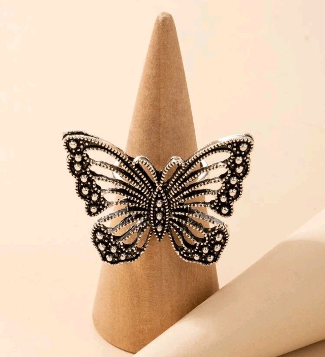 Metal Deco Art Butterfly Ring - The Bling Barn