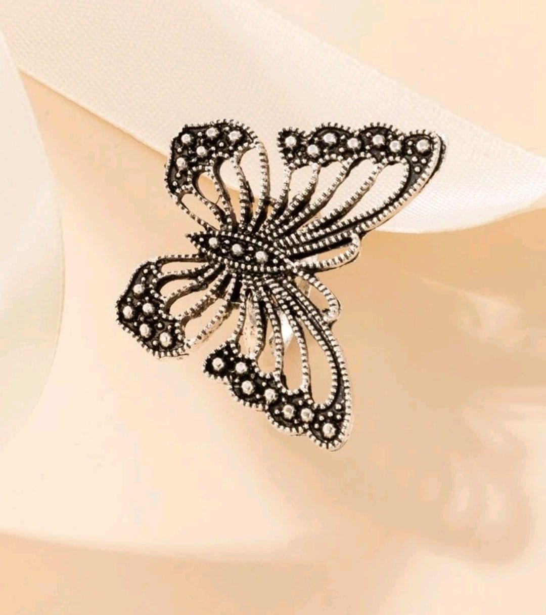 Metal Deco Art Butterfly Ring - The Bling Barn