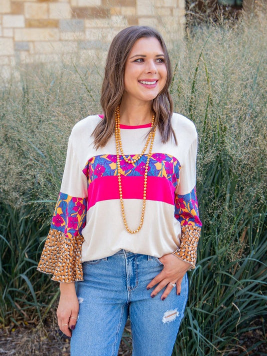 On Vacation Mode Floral Top - The Bling Barn