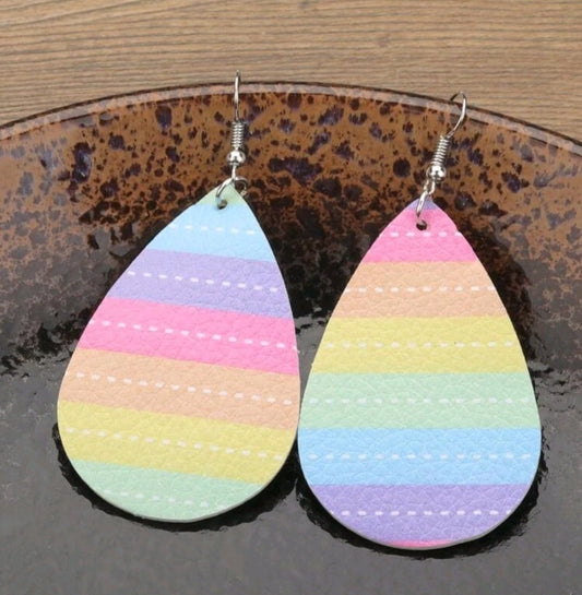 Pastel Love is Here Teardrop Earrings - The Bling Barn
