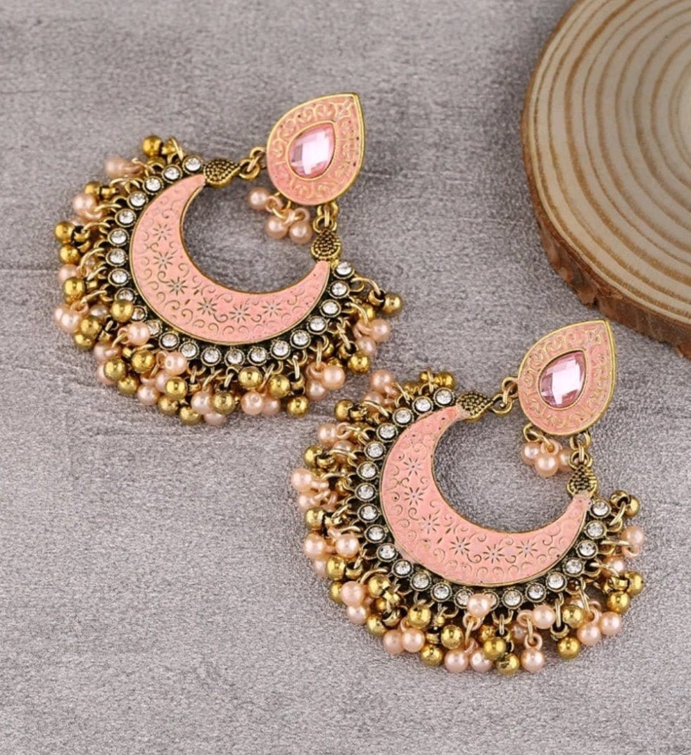 Pink Passion Fanned Out Earrings - The Bling Barn