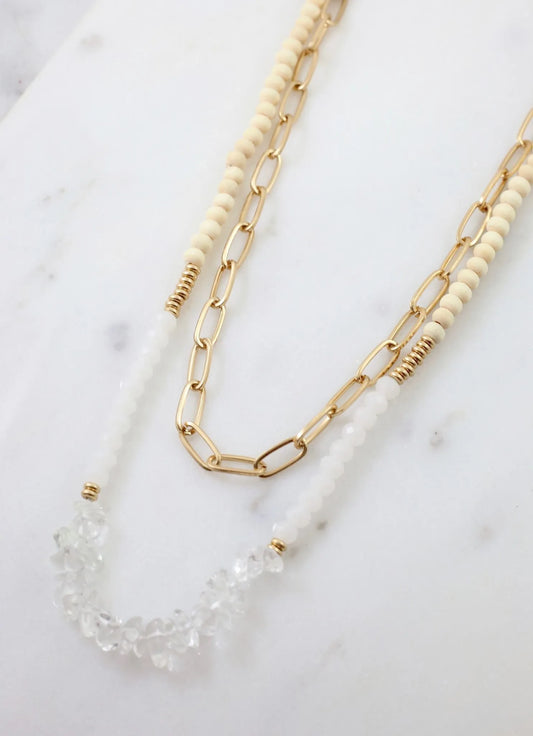 Anders Layered Necklace NATURAL