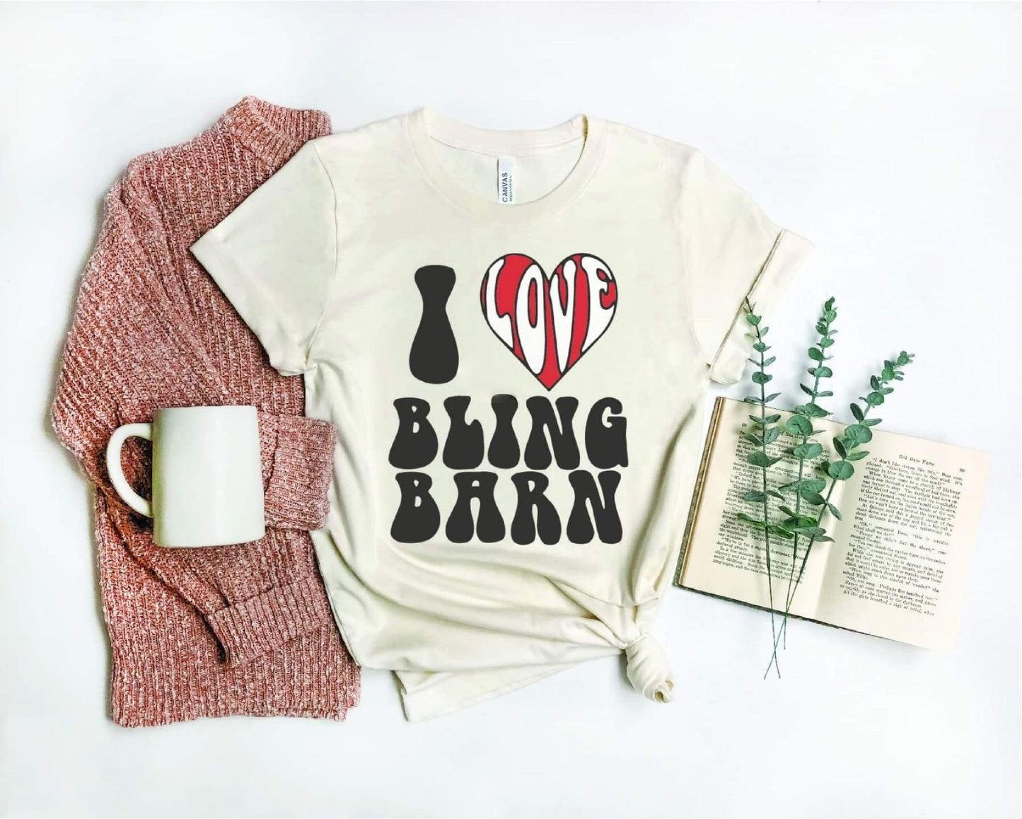 I Love Bling Barn Tee - The Bling Barn