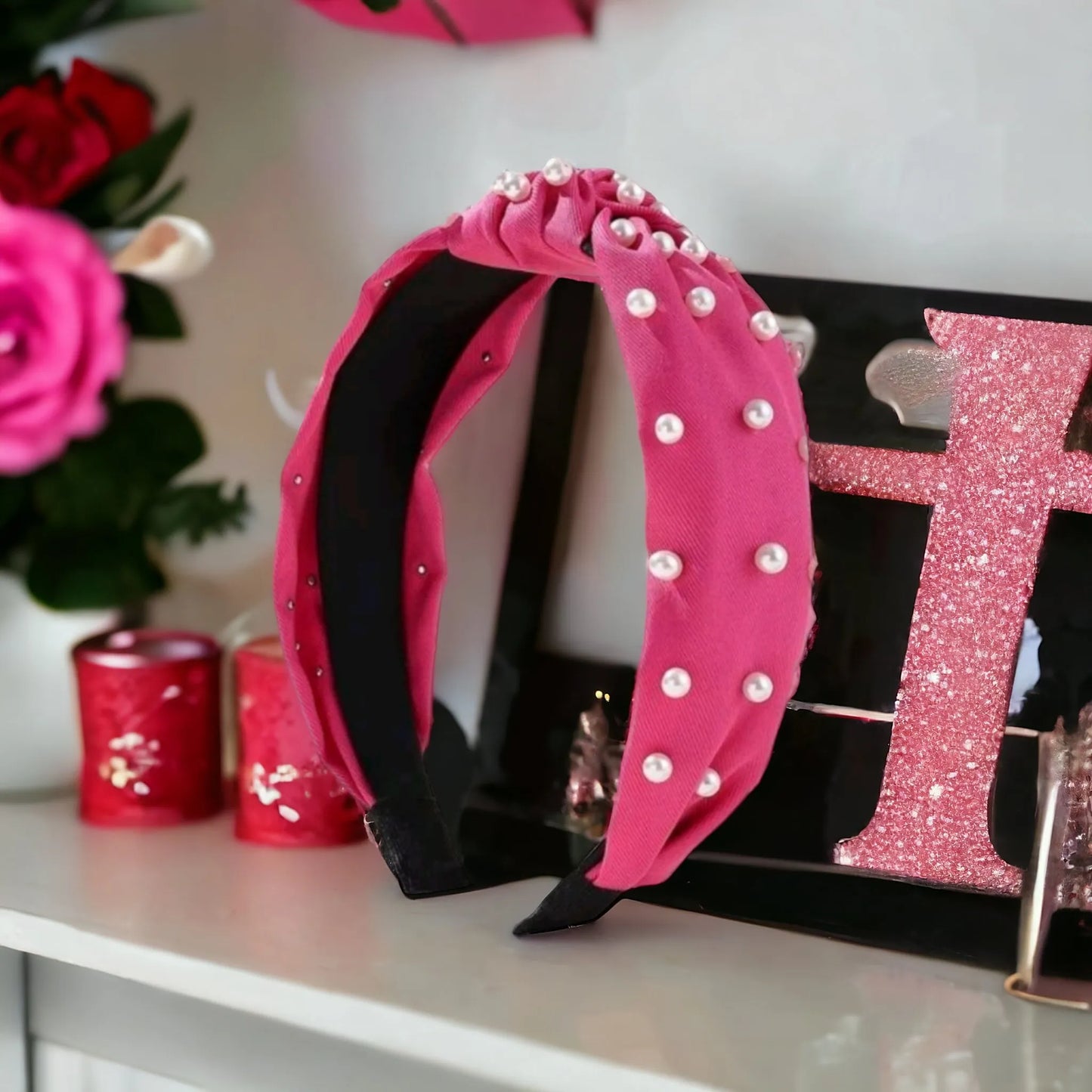 Love, Class & Sass Pearl Embellished Headbands