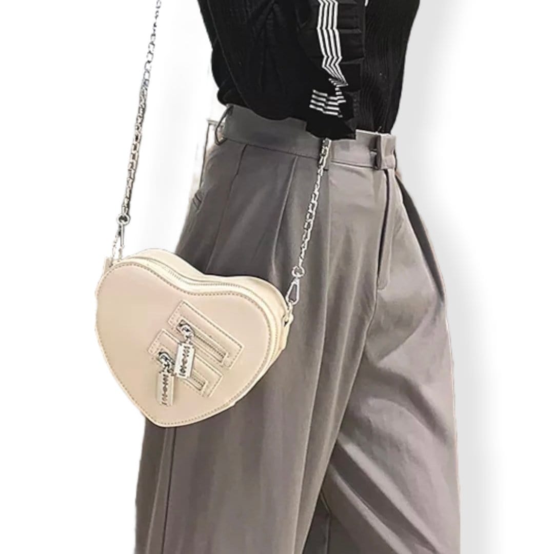 Sweet Love Heart Shaped Crossbody Purse - The Bling Barn