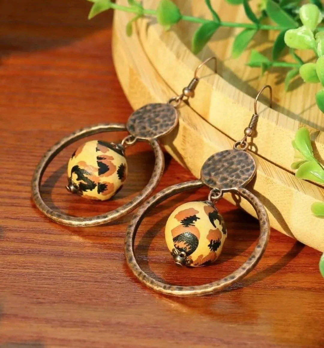 The Eye of The Leopard Earrings - The Bling Barn