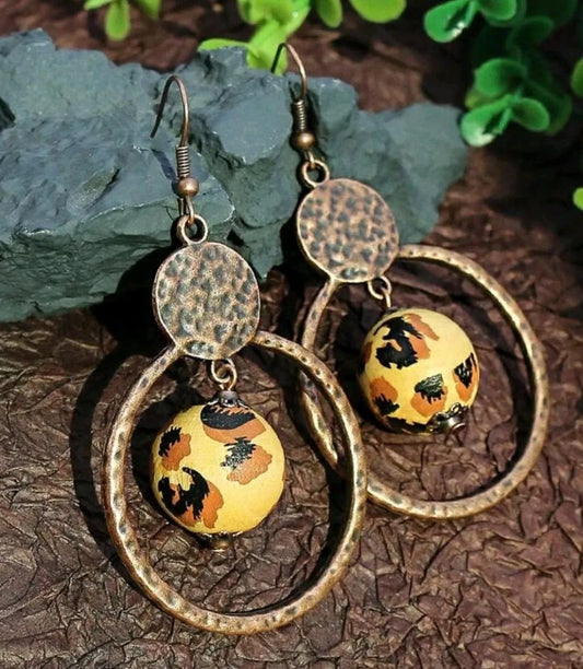 The Eye of The Leopard Earrings - The Bling Barn