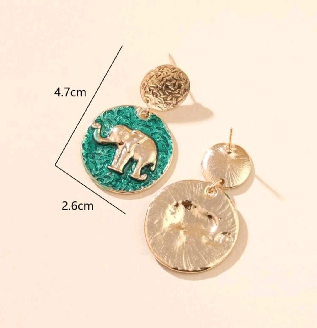 Up For An Adventure Round Modern Earrings - The Bling Barn