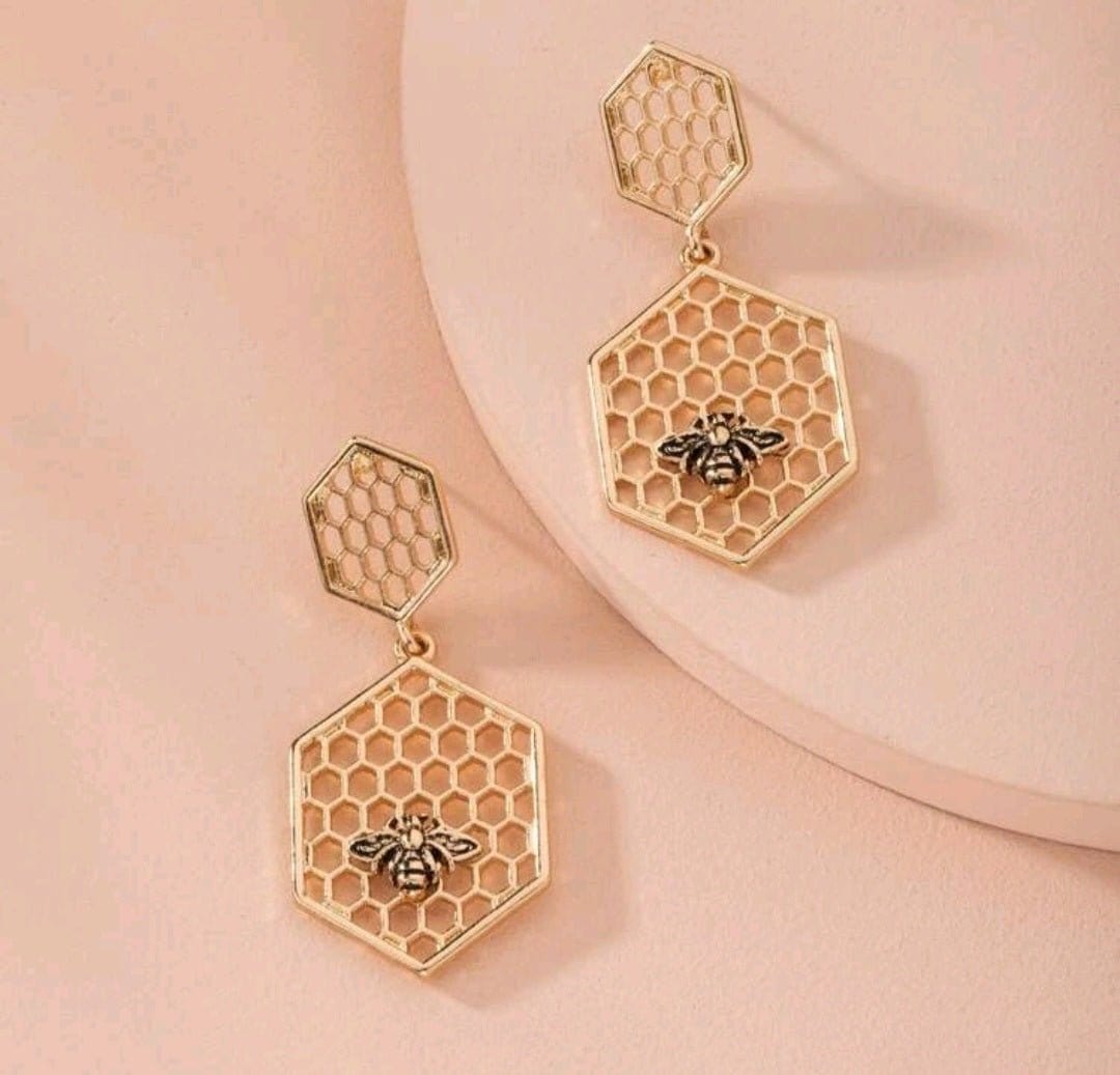 Will You Be My Honey Bee Earrings - The Bling Barn